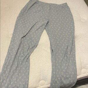 Brandy Melville blue teddy bear pajama pants